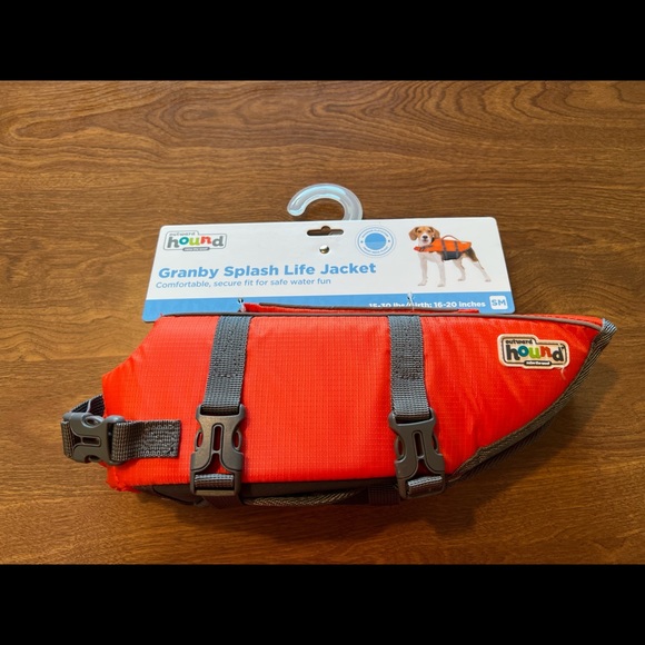 Outward Hound Dog Outward Hound Granby Splash Life Jacket Dog Orange New 53lbs Small 1620in